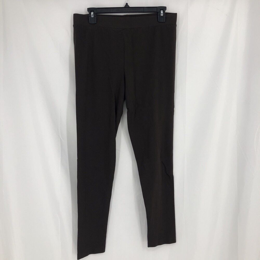 Vince Camuto Women's Brown Ankle Leggings M Solid Regular Pattern Stretch